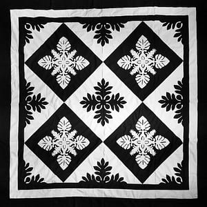 Hawaiian Sampler design masterpiece QUILT TOP – All Hand Applique ! – Queen