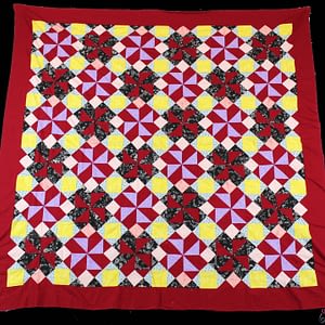 Patchwork Pinwheel QUILT TOP – Very nice look and feel to this quilt top